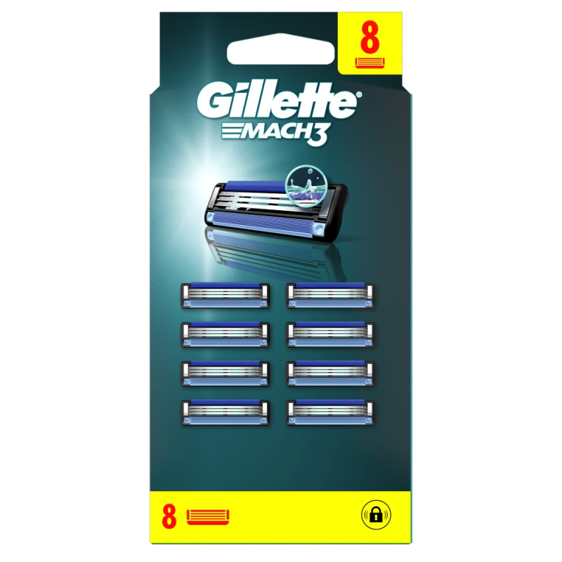 Gillette Mach3 náhradní břity 8 ks