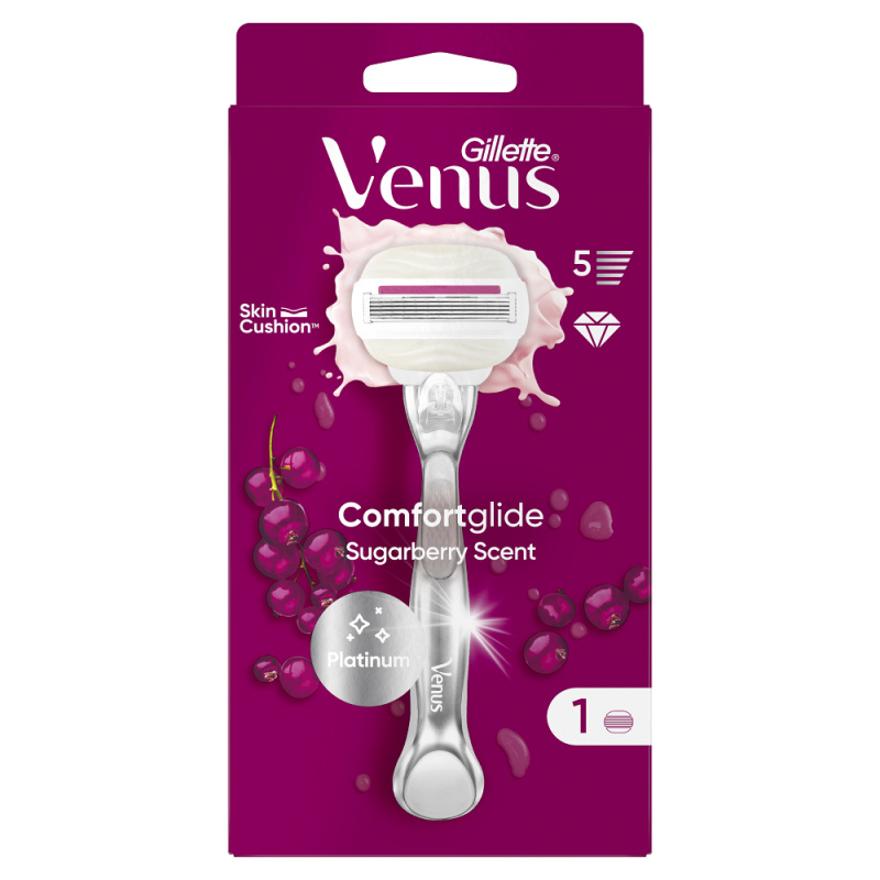 Gillette Venus ComfortGlide Sugarberry holicí strojek s vyměnitelnou hlavicí 1 ks