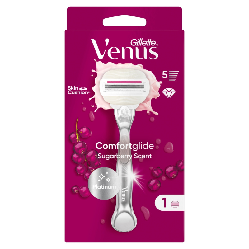 Gillette Venus ComfortGlide Sugarberry holicí strojek s vyměnitelnou hlavicí 1 ks