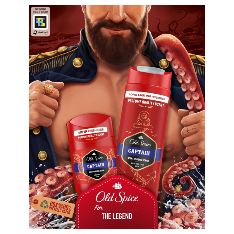 Old Spice Captain Dark Captain dárková sada pro muže