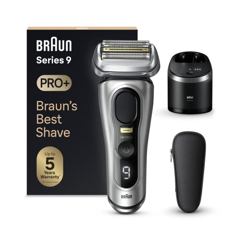 Braun Series 9 PRO+ 9567cc elektrický holicí strojek s čisticí a nabíjecí stanicí Silver 1 ks