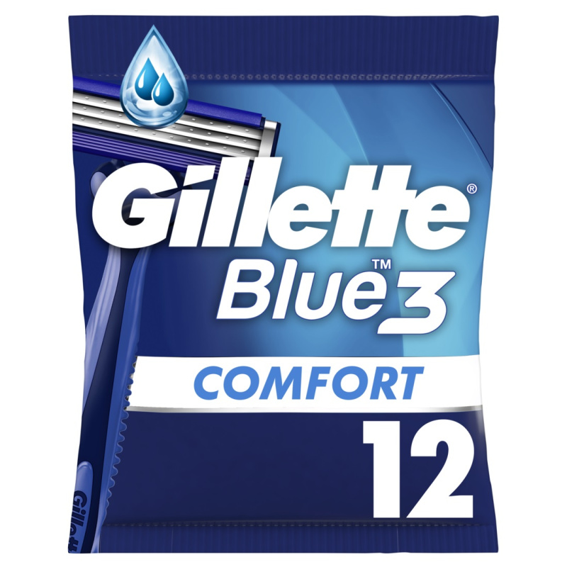 Gillette Blue 3 Comfort jednorázová holítka pro muže 12 ks