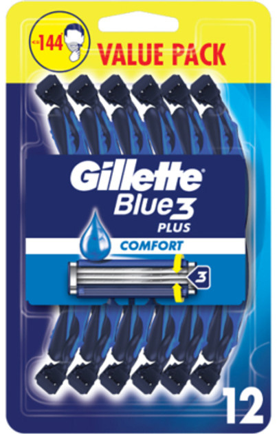 Gillette Blue 3 Comfort jednorázová holítka pro muže 12 ks