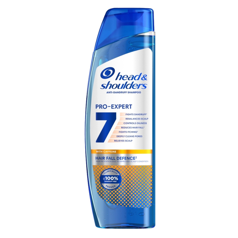 Head & Shoulders Pro-Expert 7 Hair Fall Defense šampon proti lupům a vypadávání vlasů s kofeinem 250 ml