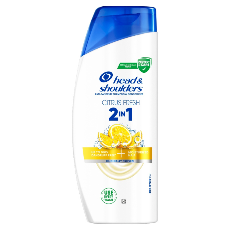 Head & Shoulders Citrus Fresh 2v1 šampon proti lupům pro mastné vlasy 625 ml