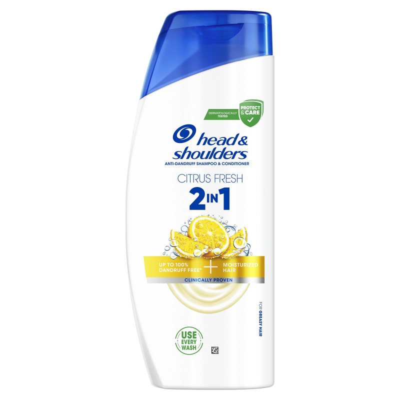 Head & Shoulders Citrus Fresh 2v1 šampon proti lupům pro mastné vlasy 625 ml