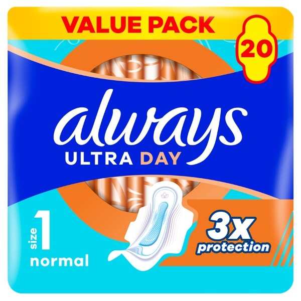 ALWAYS  Ultra Normal Plus Duo vel.1 Hygienické vložky s křidélky 20 ks