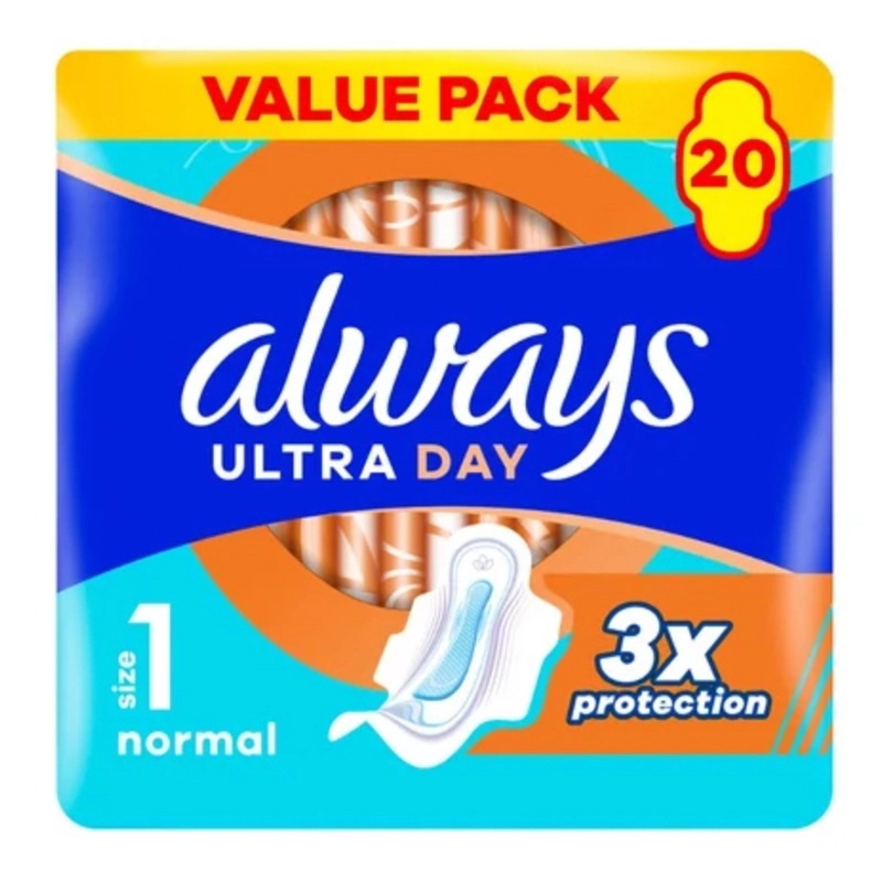 ALWAYS  Ultra Normal Plus Duo vel.1 Hygienické vložky s křidélky 20 ks