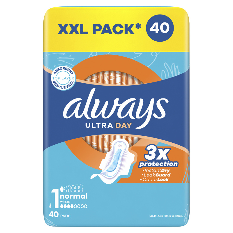 Always Ultra Day Normal hygienické vložky 40 ks