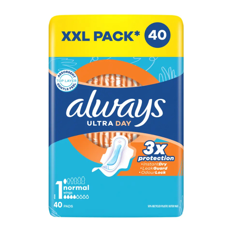 Always Ultra Day Normal hygienické vložky 40 ks