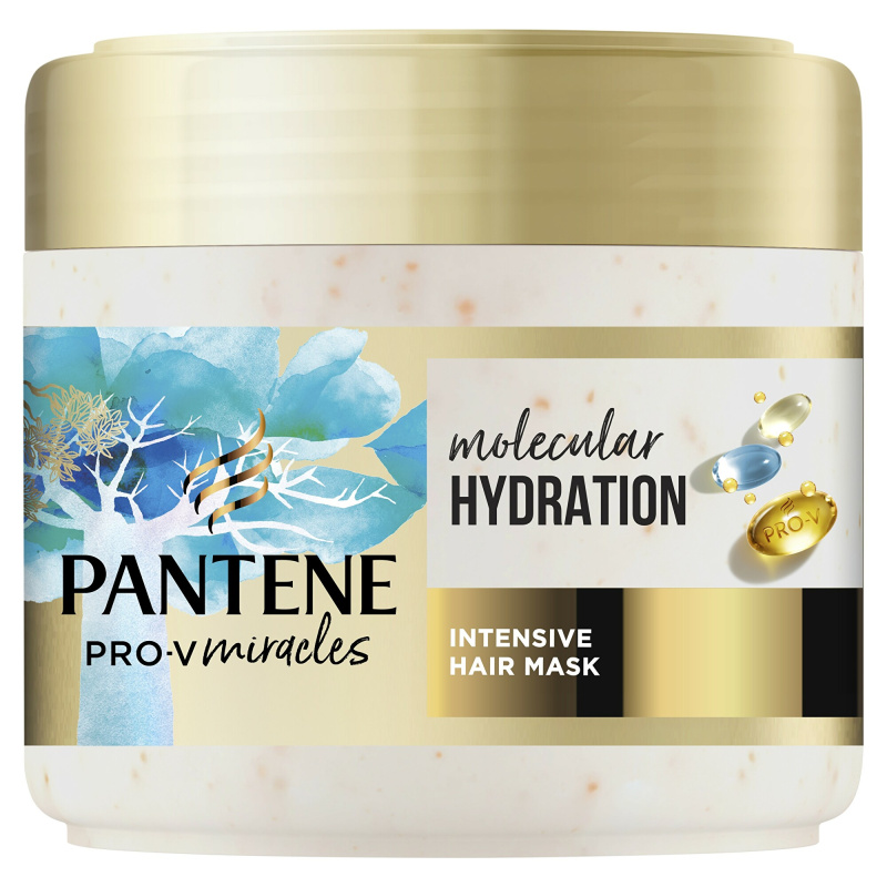 Pantene Pro-V Miracles Hydra Glow intenzivně hydratační a vyživující maska pro suché a poškozené vlasy 300 ml