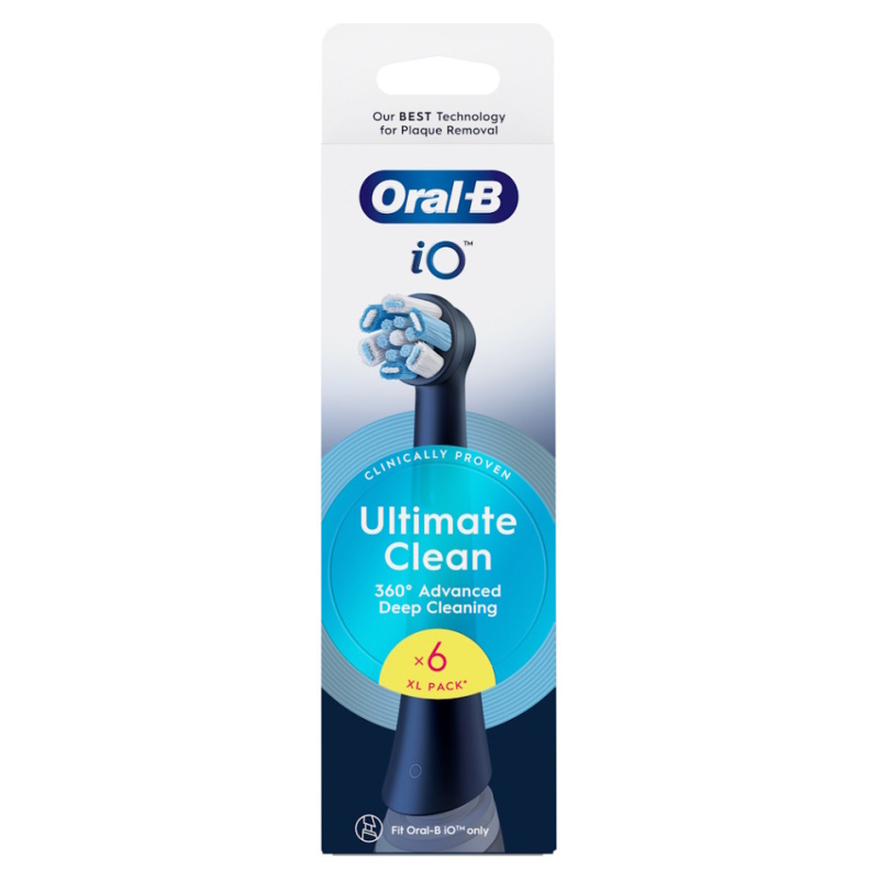 Oral B iO Ultimate Clean náhradní hlavice pro zubní kartáček Black 6 ks