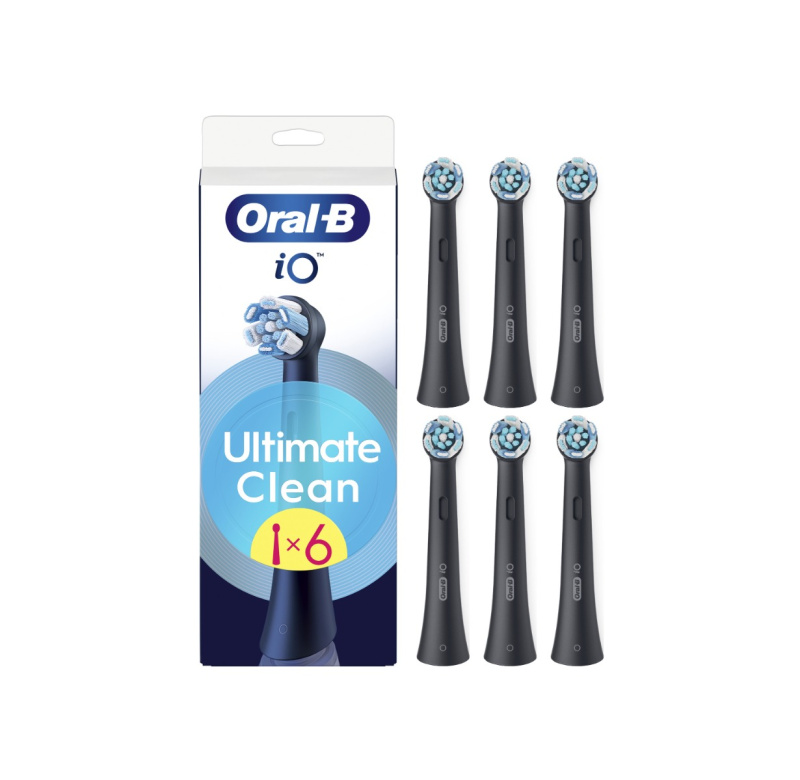 Oral B iO Ultimate Clean náhradní hlavice pro zubní kartáček Black 6 ks