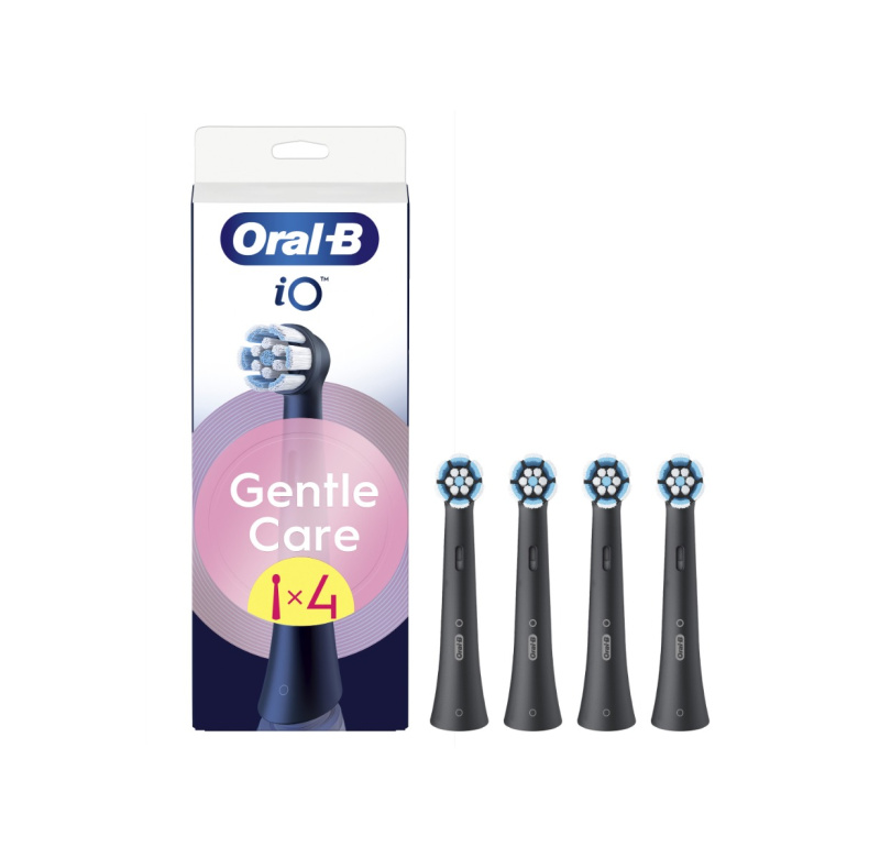 Oral B iO Gentle Care náhradní hlavice pro citlivé dásně Black 4 ks