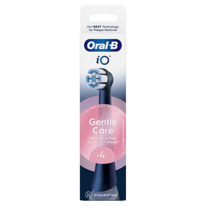 Oral B iO Gentle Care náhradní hlavice pro citlivé dásně Black 4 ks