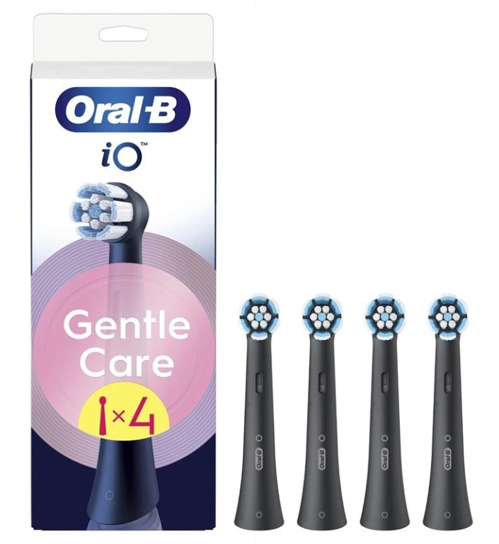 Oral B iO Gentle Care náhradní hlavice pro citlivé dásně Black 4 ks