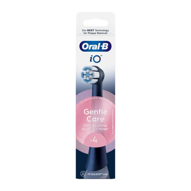 Oral B iO Gentle Care náhradní hlavice pro citlivé dásně Black 4 ks