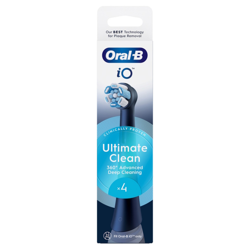 Oral B iO Ultimate Clean náhradní hlavice pro zubní kartáček Black 4 ks