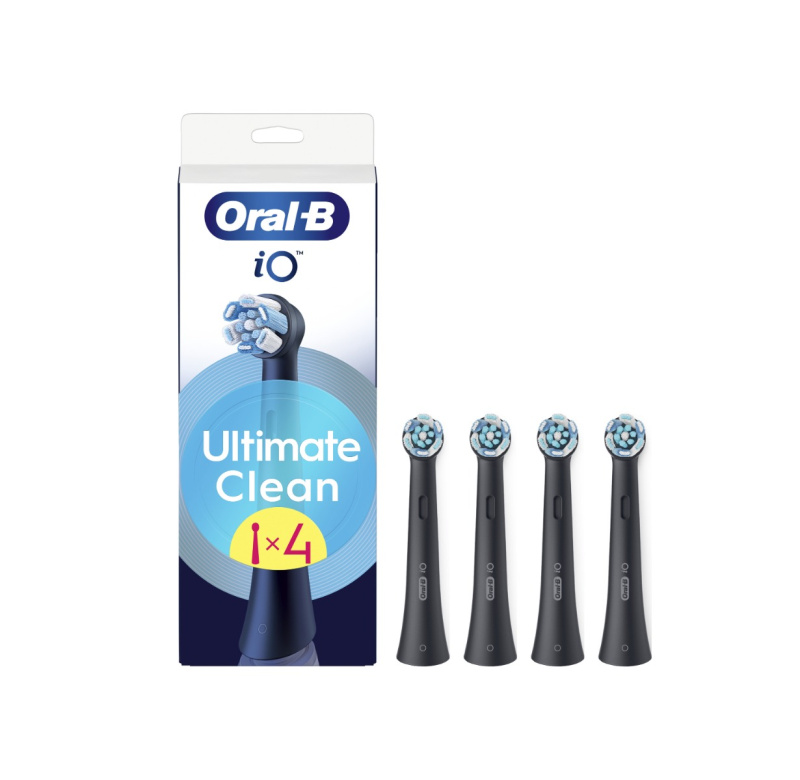 Oral B iO Ultimate Clean náhradní hlavice pro zubní kartáček Black 4 ks