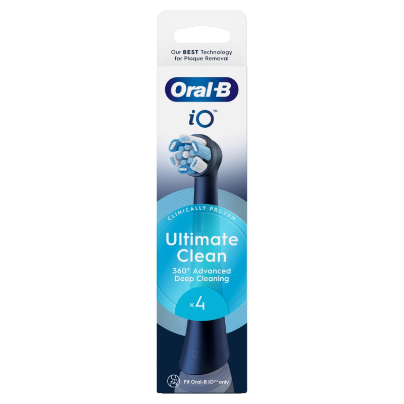 Oral B iO Ultimate Clean náhradní hlavice pro zubní kartáček Black 4 ks