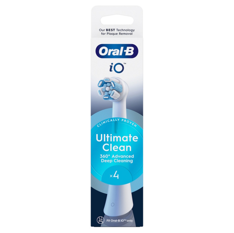 Oral B iO Ultimate Clean náhradní hlavice pro zubní kartáček White 4 ks