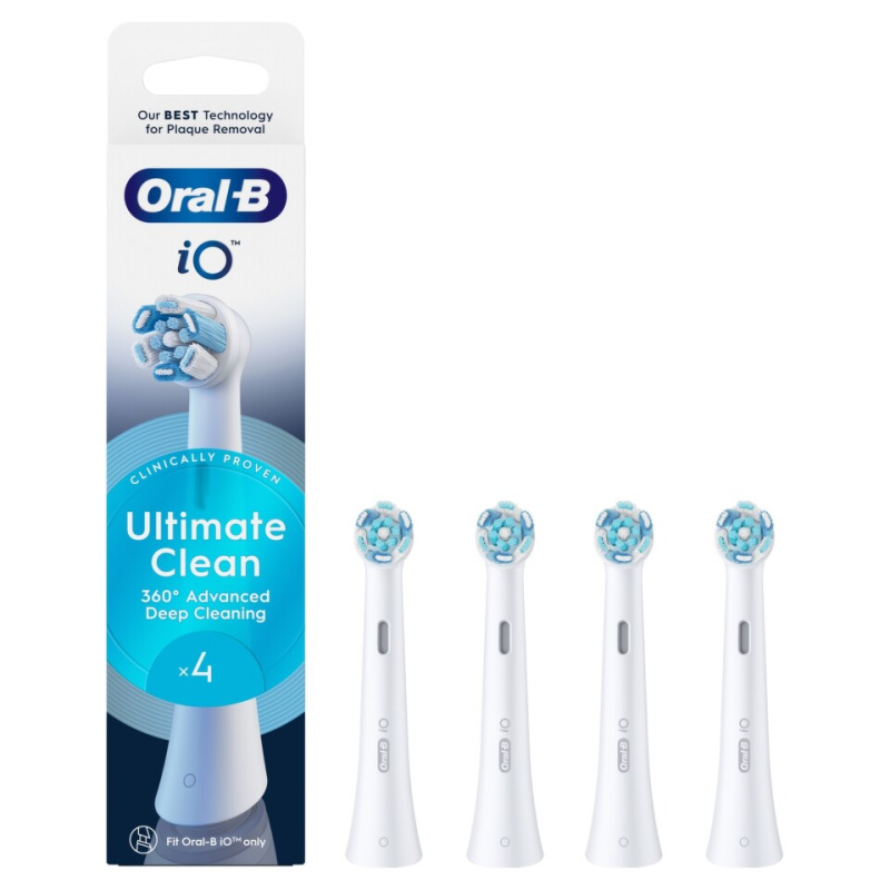 Oral B iO Ultimate Clean náhradní hlavice pro zubní kartáček White 4 ks