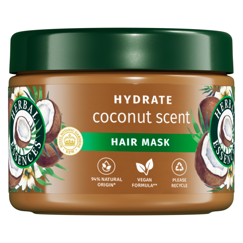 Herbal Essences Coconut Scent Hydrate maska na vlasy pro výživu a hydrataci 300 ml