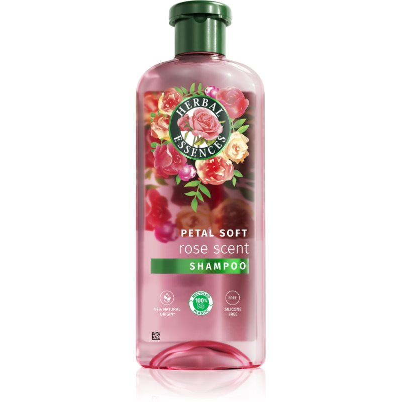 Herbal Essences Rose Scent Petal Soft šampon pro suché a poškozené vlasy 350 ml