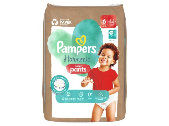 Pampers Harmonie Pants Size 6 plenkové kalhotky 15+ kg 19 ks