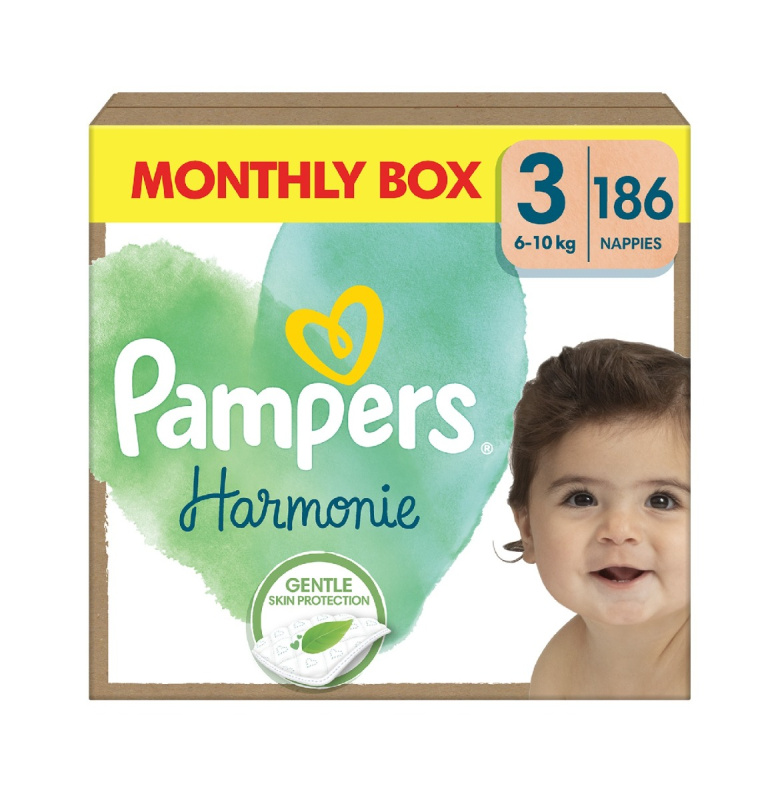Pampers Harmonie Baby dětské plenky velikost 3 (6–10 kg)