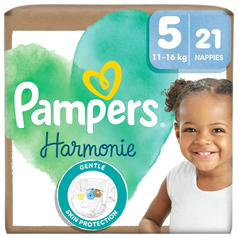 Pampers Harmonie Baby dětské plenky velikost 5 (11–16 kg)