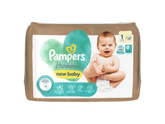 Pampers Harmonie Size 1 jednorázové pleny 2-5 kg 35 ks