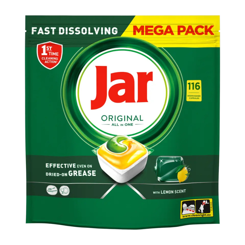 Jar Original Lemon kapsle do myčky 116 ks