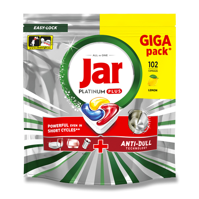 JAR Tablety do myčky Platinum Plus Yellow 102 kusů