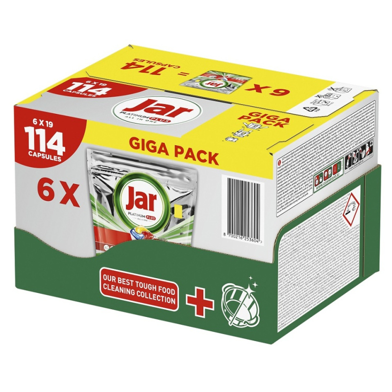 Jar Platinum Plus Lemon kapsle do myčky