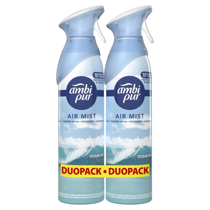 Osvěžovač vzduchu AmbiPur - sprej, Ocean Mist, 2x185 ml