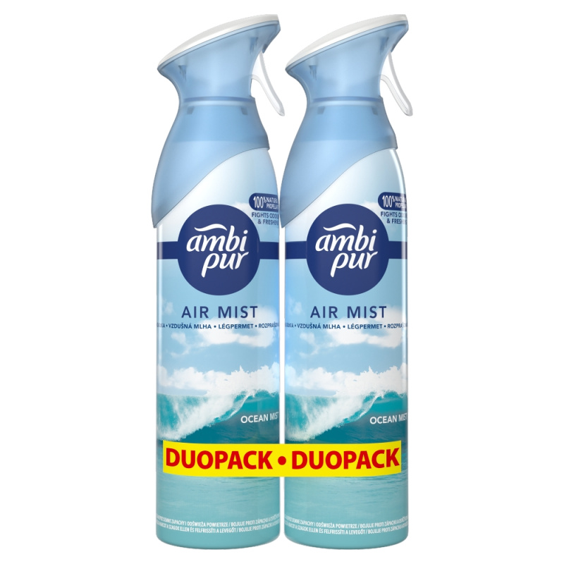 Osvěžovač vzduchu AmbiPur - sprej, Ocean Mist, 2x185 ml