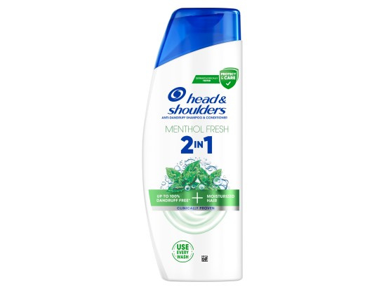Head & Shoulders Menthol Fresh 2in1 šampon a kondicionér 2 v 1 proti lupům 250 ml
