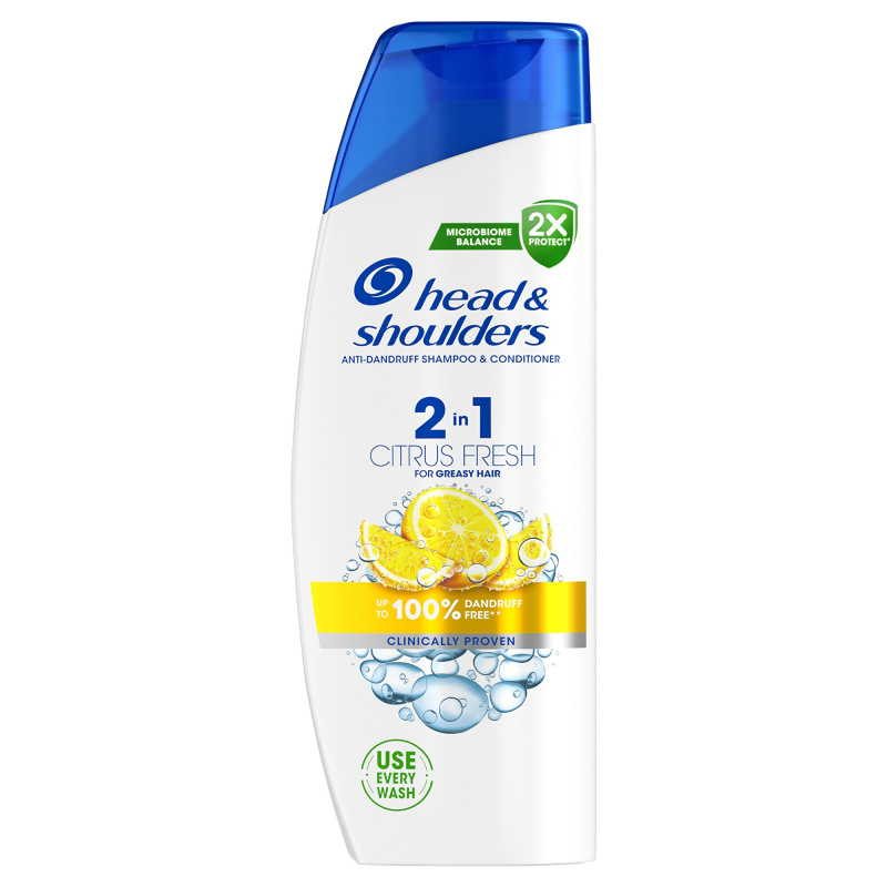 HEAD&SHOULDERS Šampon 2v1 Citrus 330 ml