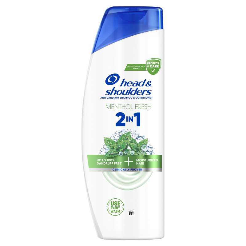 Head & Shoulders Menthol Fresh 2in1 šampon a kondicionér 2 v 1 proti lupům 330 ml
