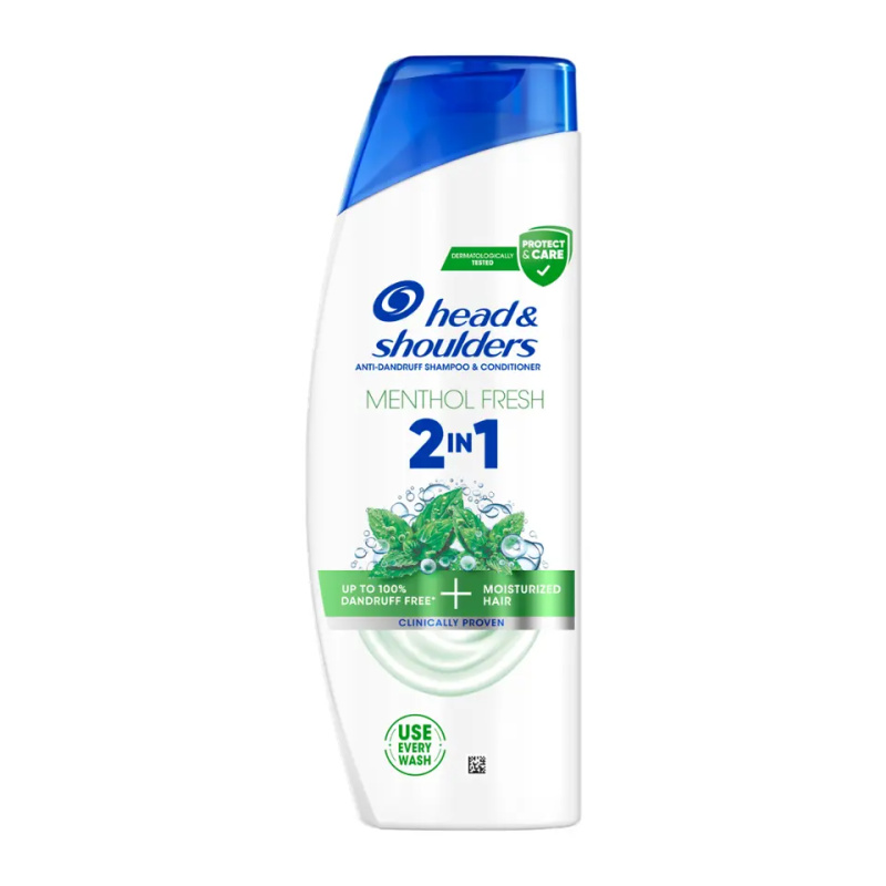 Head & Shoulders Menthol Fresh 2in1 šampon a kondicionér 2 v 1 proti lupům 330 ml