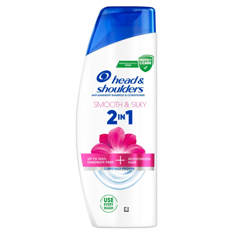 Head & Shoulders Smooth & Silky šampon proti lupům 2 v 1 330 ml