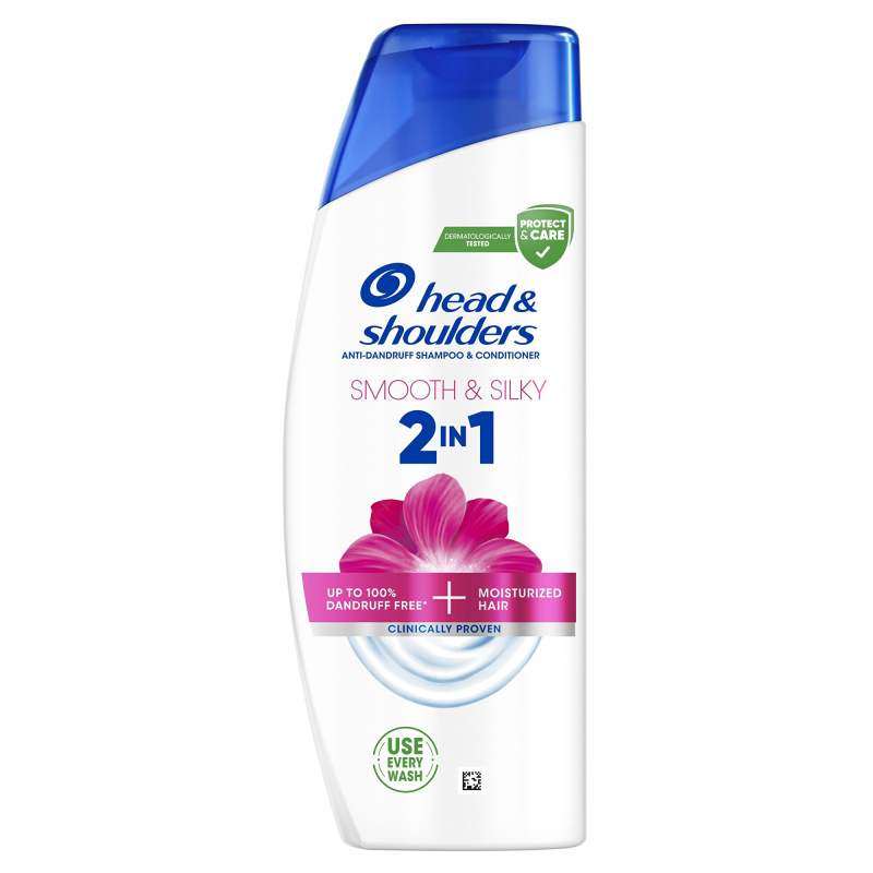 Head & Shoulders Smooth & Silky šampon proti lupům 2 v 1 330 ml