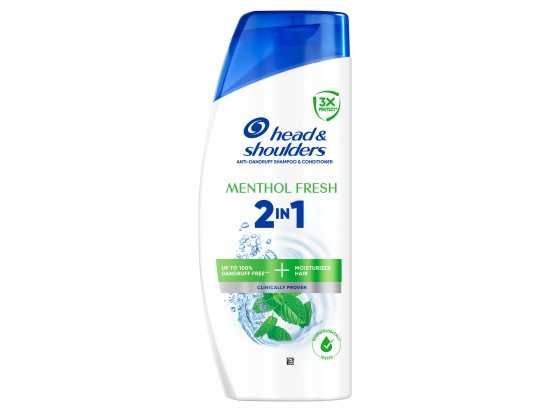 Head & Shoulders Menthol Fresh 2in1 šampon a kondicionér 2 v 1 proti lupům 400 ml