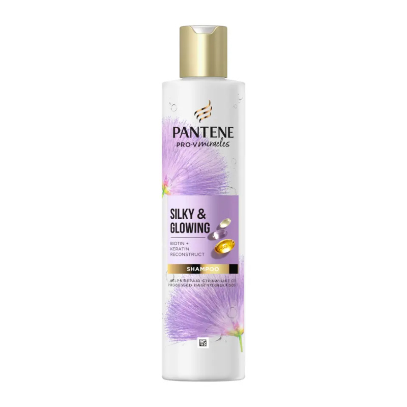 Pantene Pro-V Miracles Silky & Glowing obnovující šampon s keratinem 250 ml