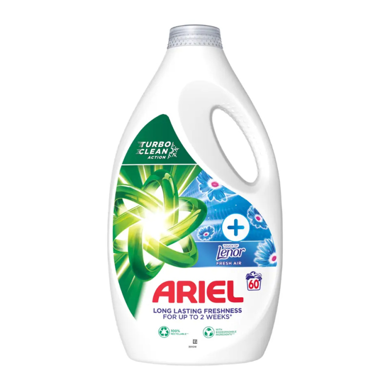 Ariel Touch of Lenor Fresh Air Prací gel 3 l 60 praní