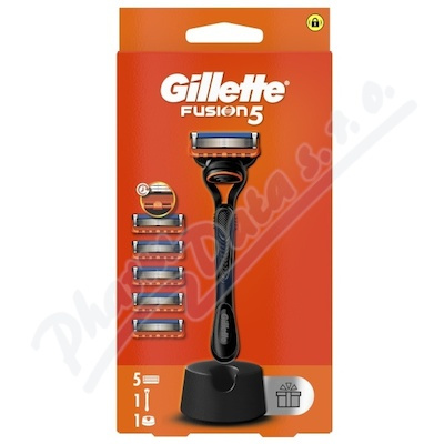 Gillette Fusion5 holicí strojek se stojánkem + náhradní břity 5 ks