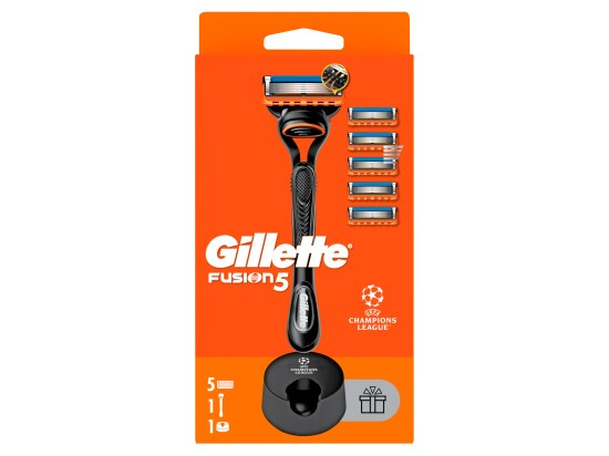 Gillette Fusion5 holicí strojek se stojánkem + náhradní břity 5 ks
