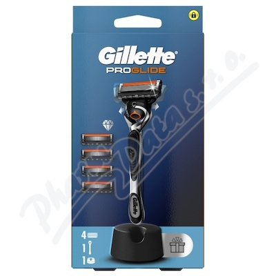Gillette ProGlide holicí strojek se stojánkem + náhradní břity 4 ks