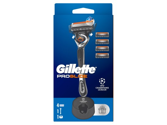 Gillette ProGlide holicí strojek se stojánkem + náhradní břity 4 ks
